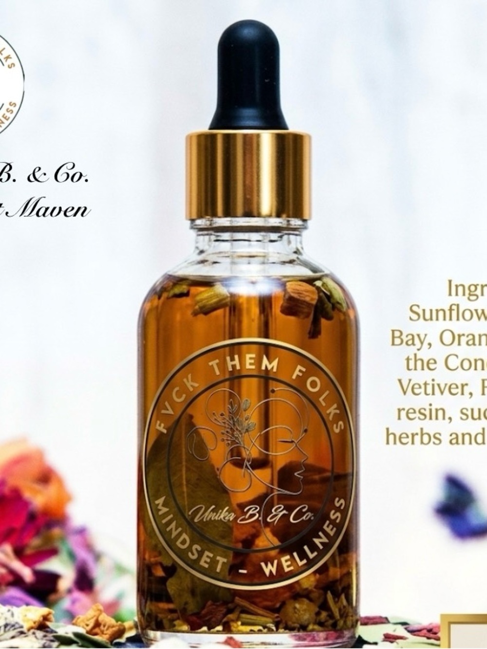 Mindset Wellness Facial Oil - Amber